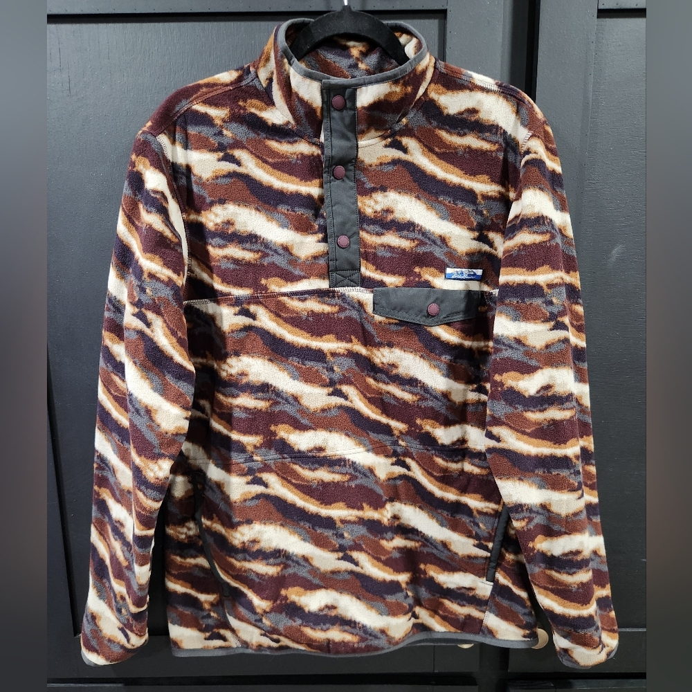Eddie Bauer Fleece Patterned Pullover - image 1